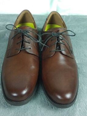 Florsheim Brown Leather Lace-Up Dress Oxfords